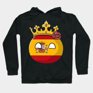 Spain Flag Queen King Monarch Rose Isabelle Spainish Polandball Countryball Hoodie